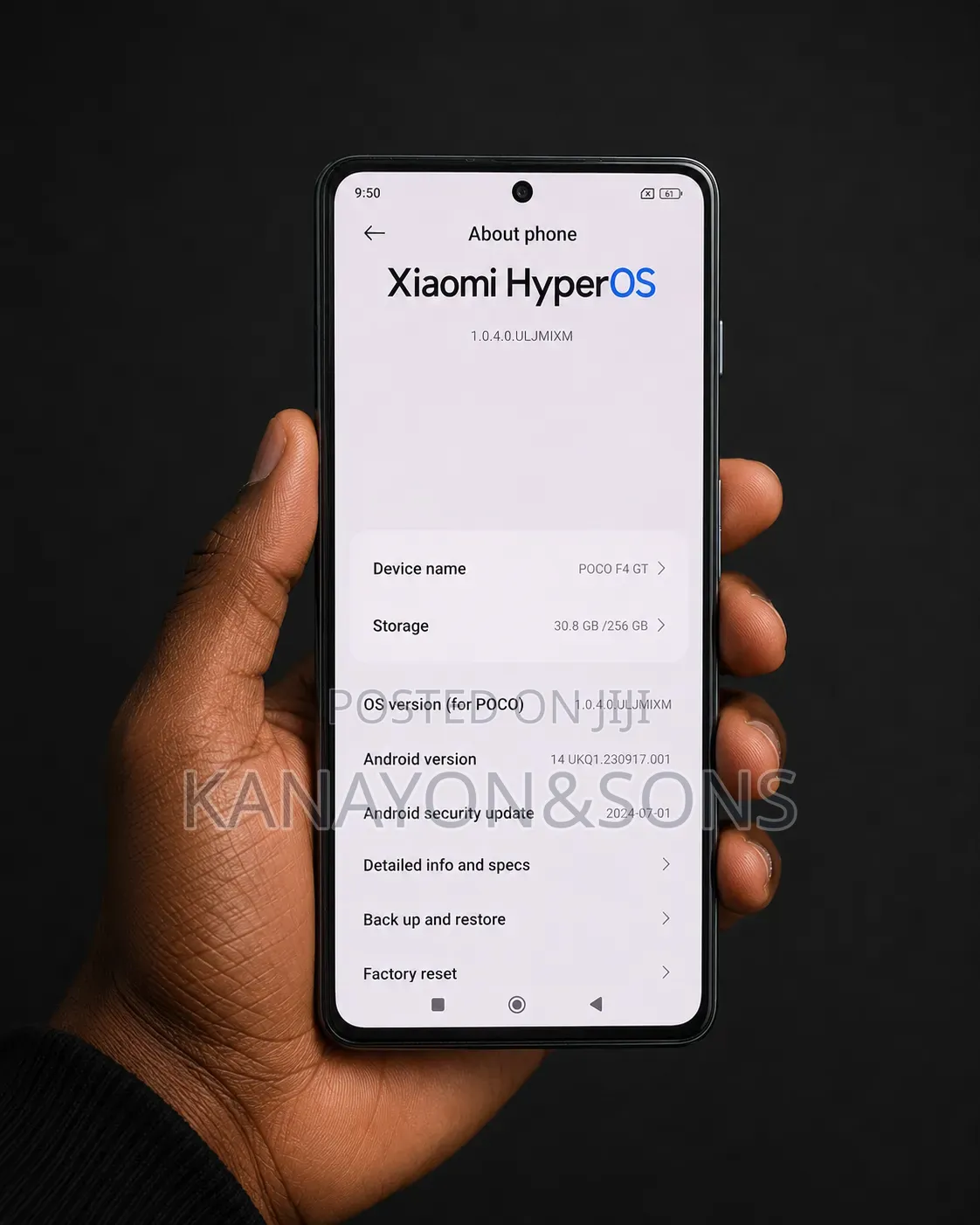 Xiaomi Poco F4 GT 256 GB Black