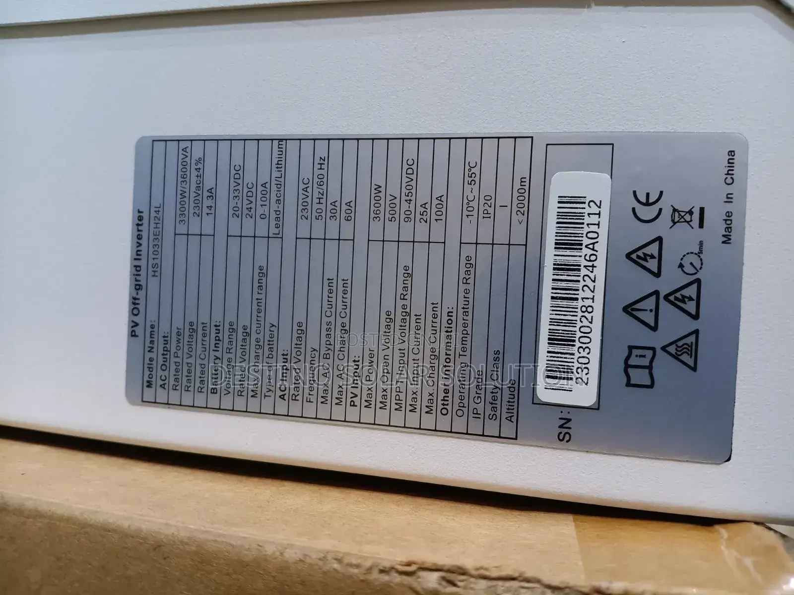 Solar Born 3.6kva 24v Solar Inverter Hybrid