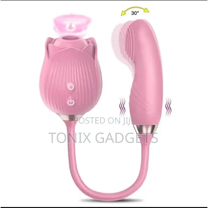 The Ultimate 2-in-1 Pleasure Companion Rose With Dildo Toy