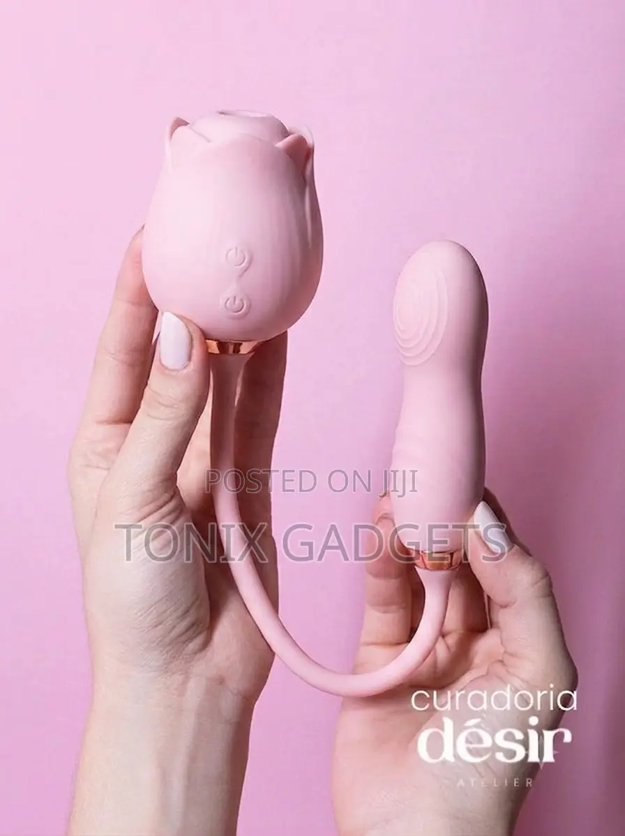 The Ultimate 2-in-1 Pleasure Companion Rose With Dildo Toy