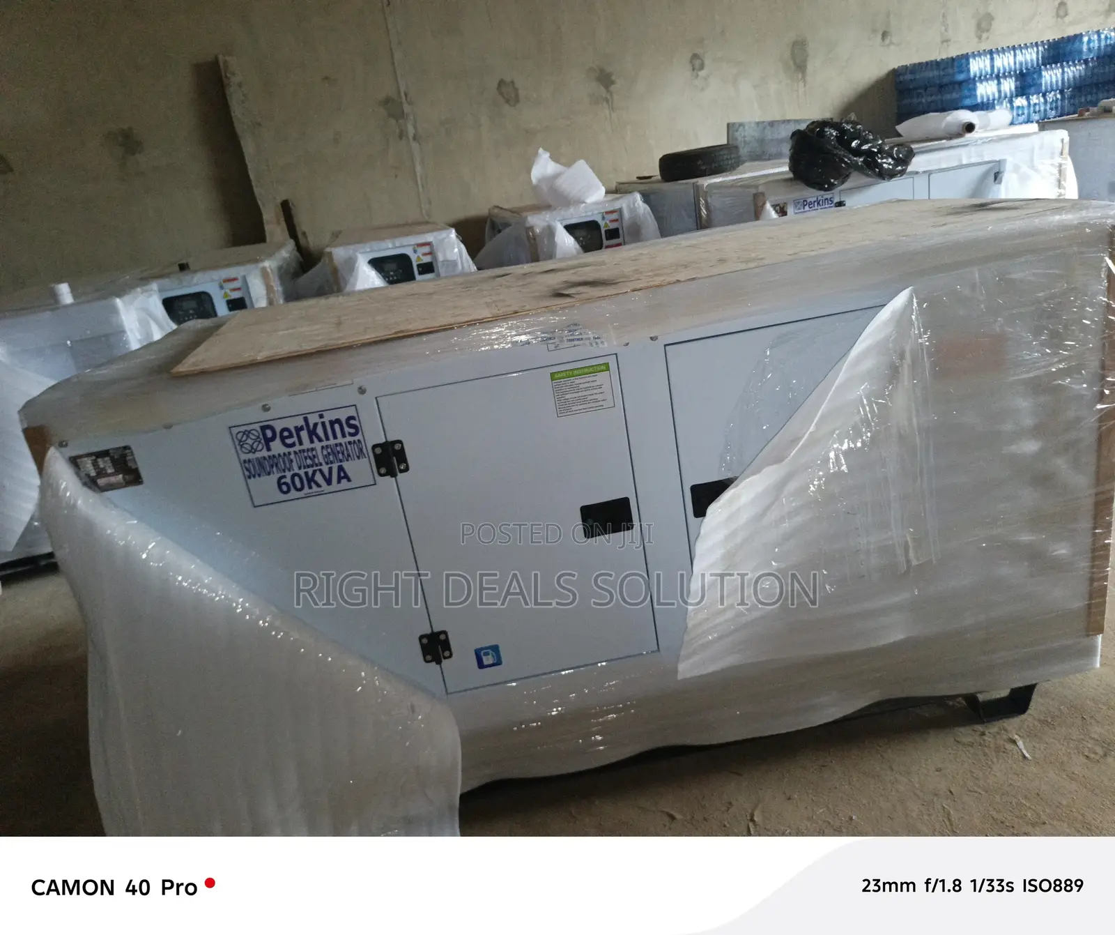 Perkins 60kva Heavy Duty Outdoor Generator Set For Industries