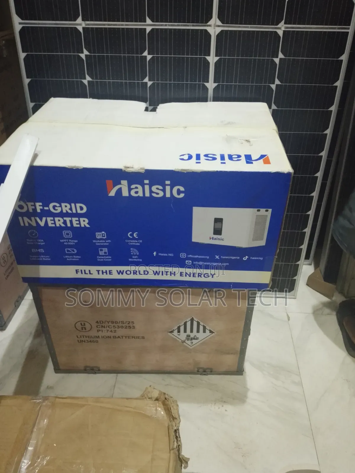 Haisic All in One 8kwh Lithium Battery 4.2kva Hybrid Inverterfullsetup