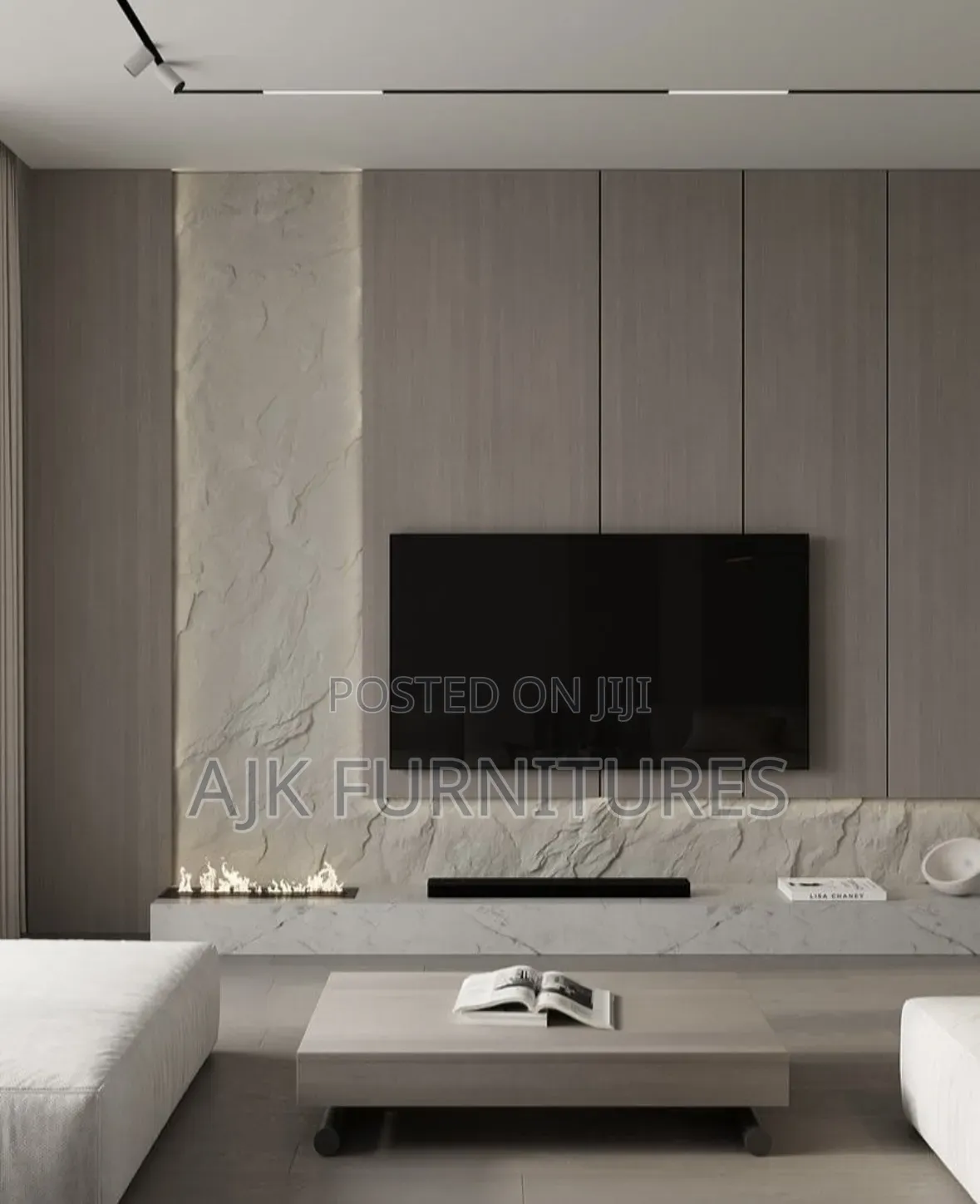 Modern Tv Wall Unit Feature Panel