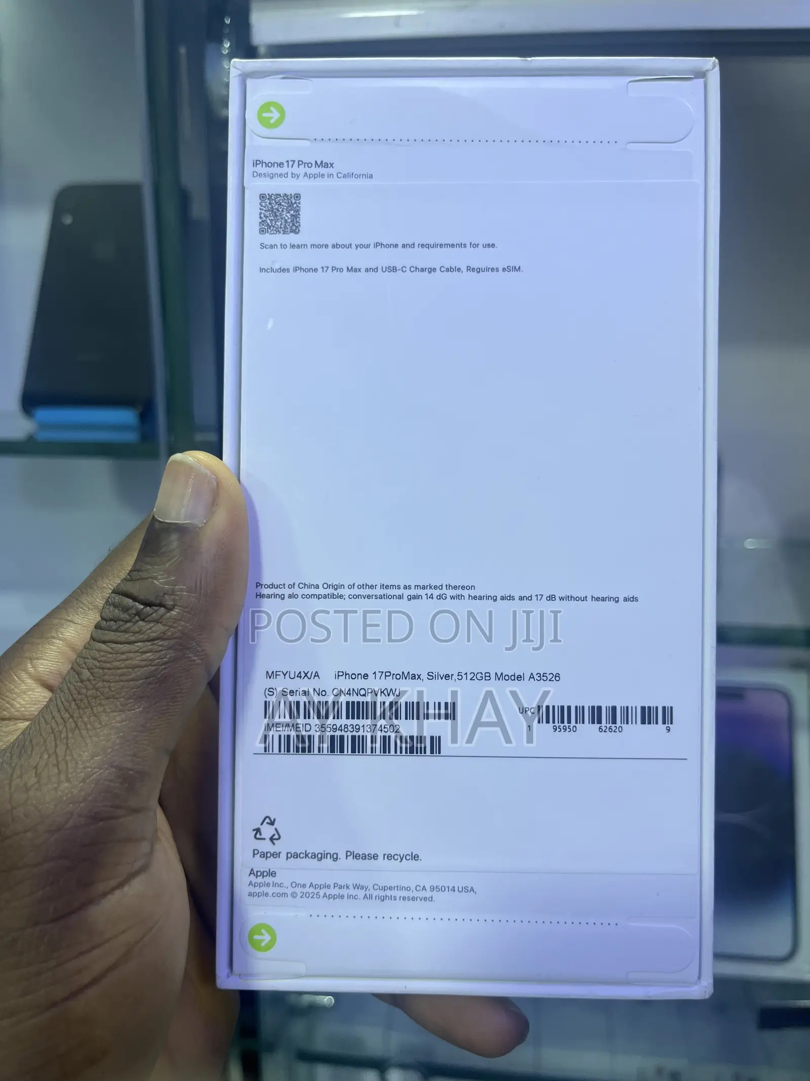 New Apple iPhone 17 Pro Max 512 GB Silver