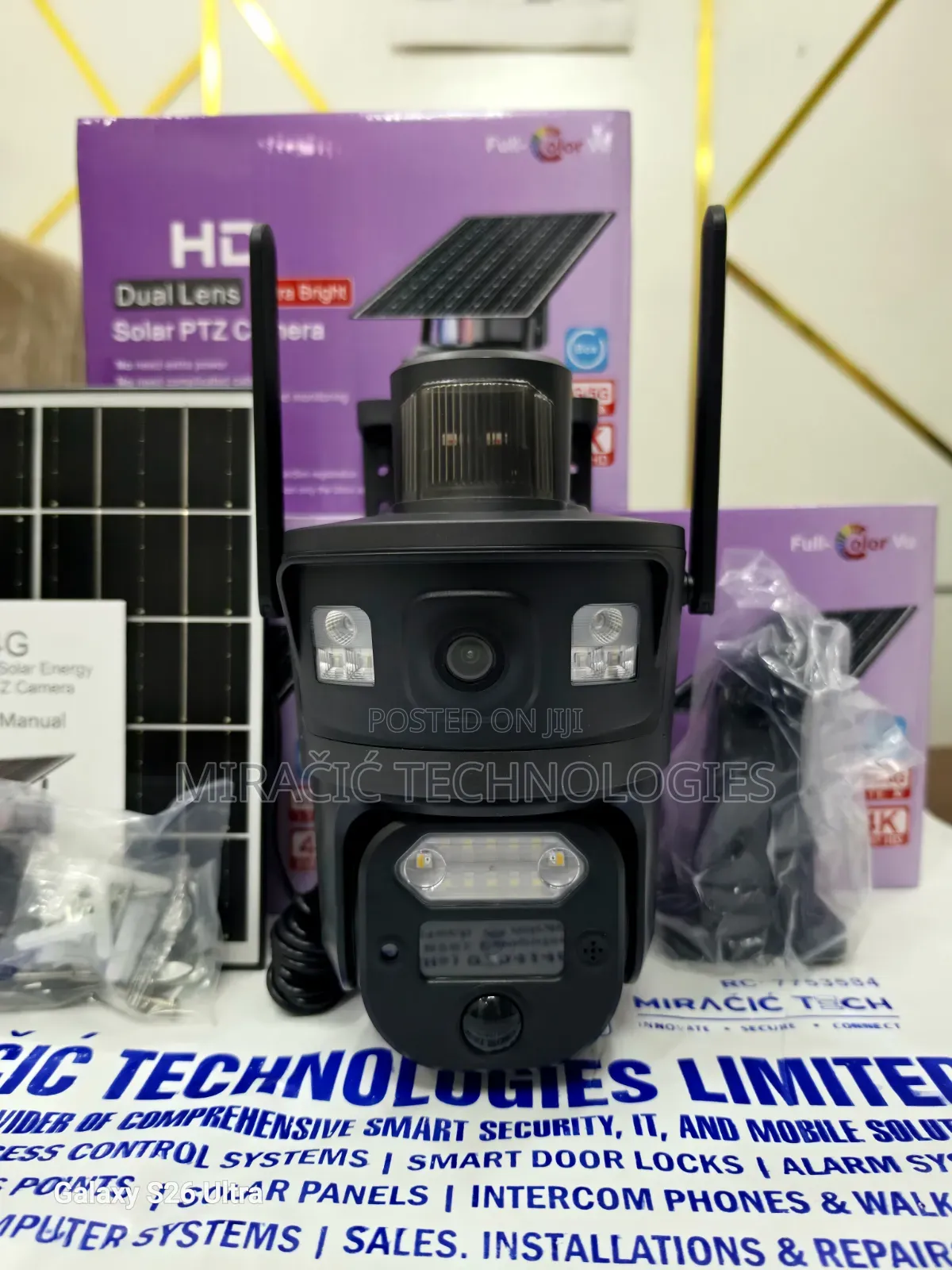 Ubox Dual Lens 4g Solar Camera Ultra Bright