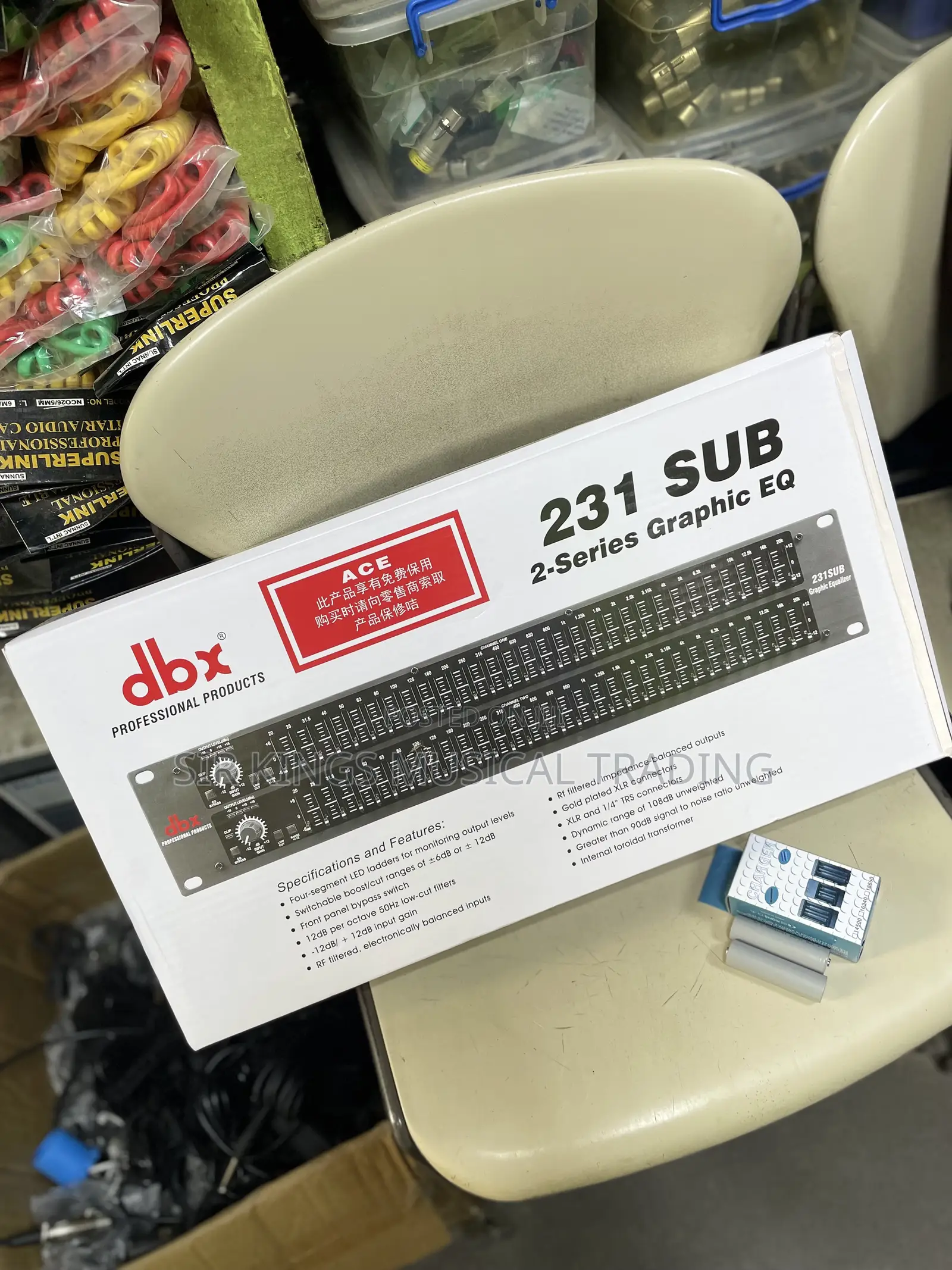 DBX Double Equalizer Eq231 With Sub Output 31 Bands