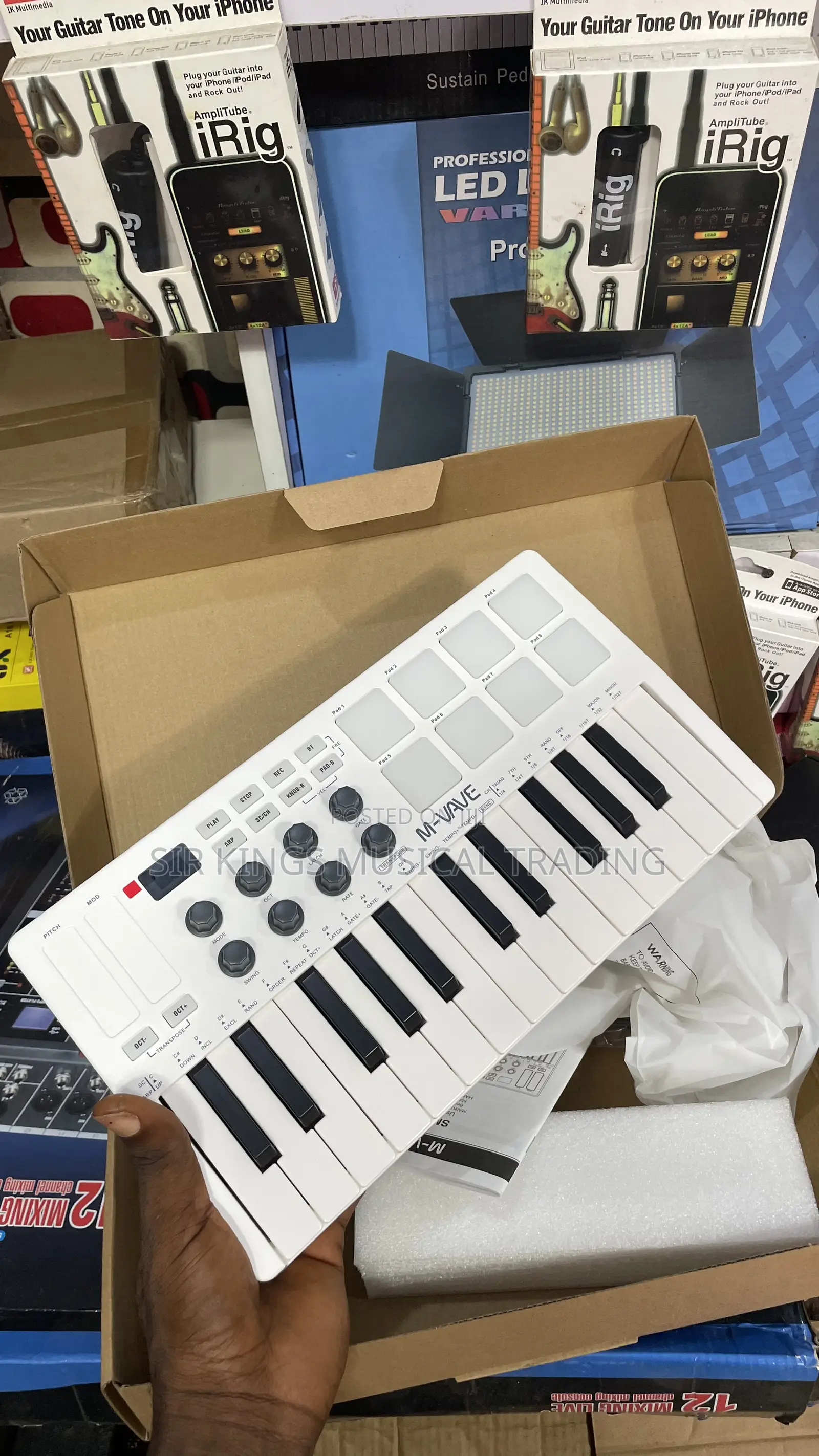High Quality M-Vave SMK 25 Midi Keyboard White Color