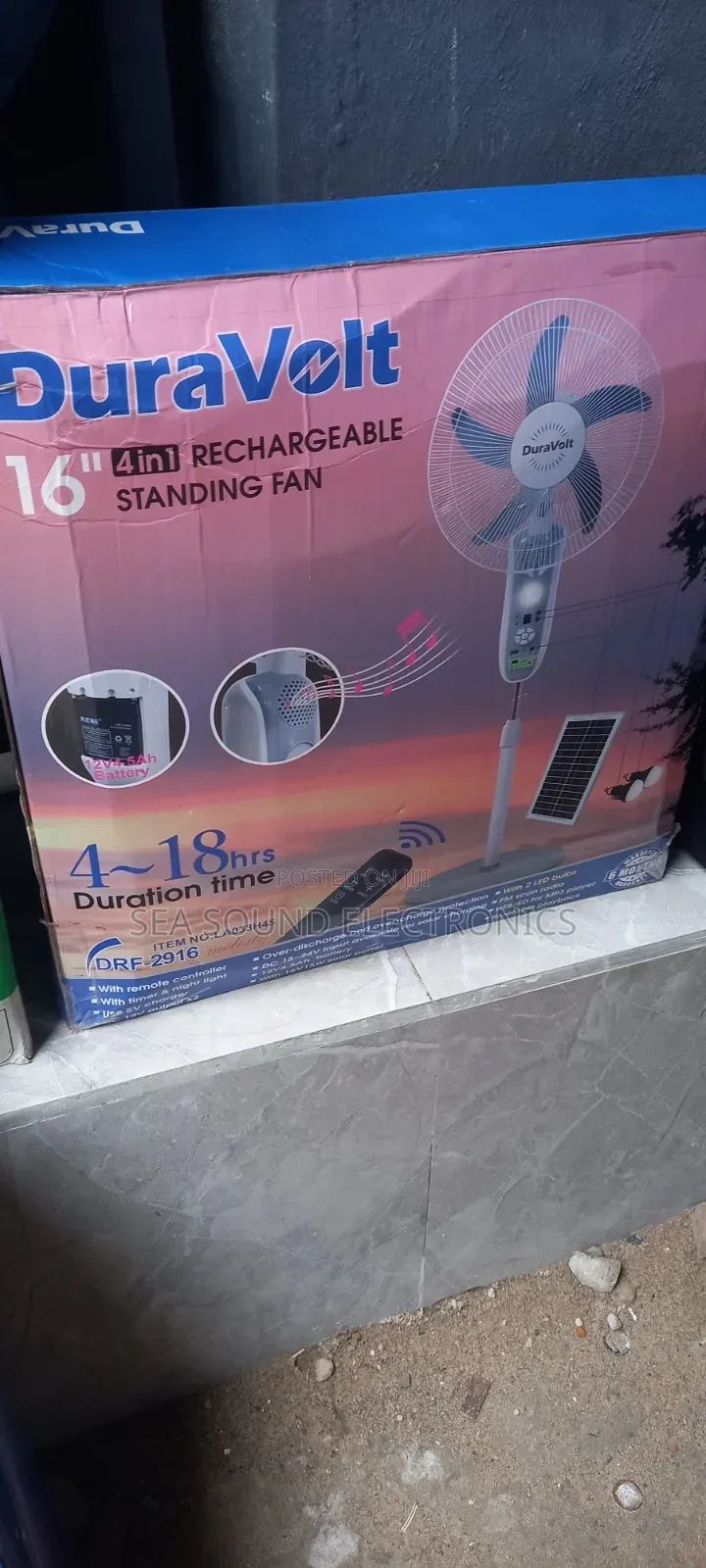 Dura Volt Solar Fan