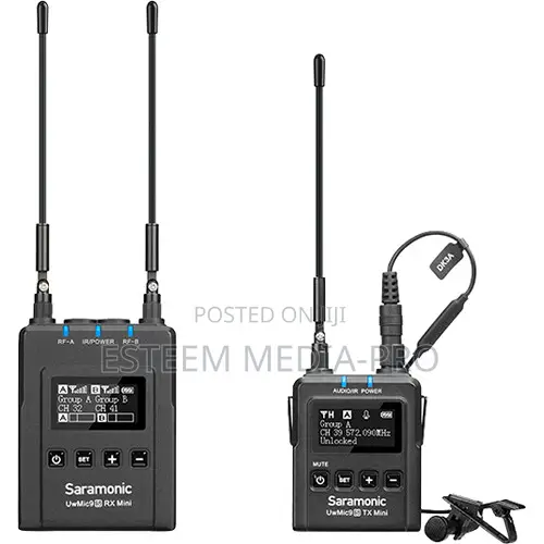 Saramonic Uwmic9s Mini Kit1 Compact Wireless Omni Lavalier Microphone