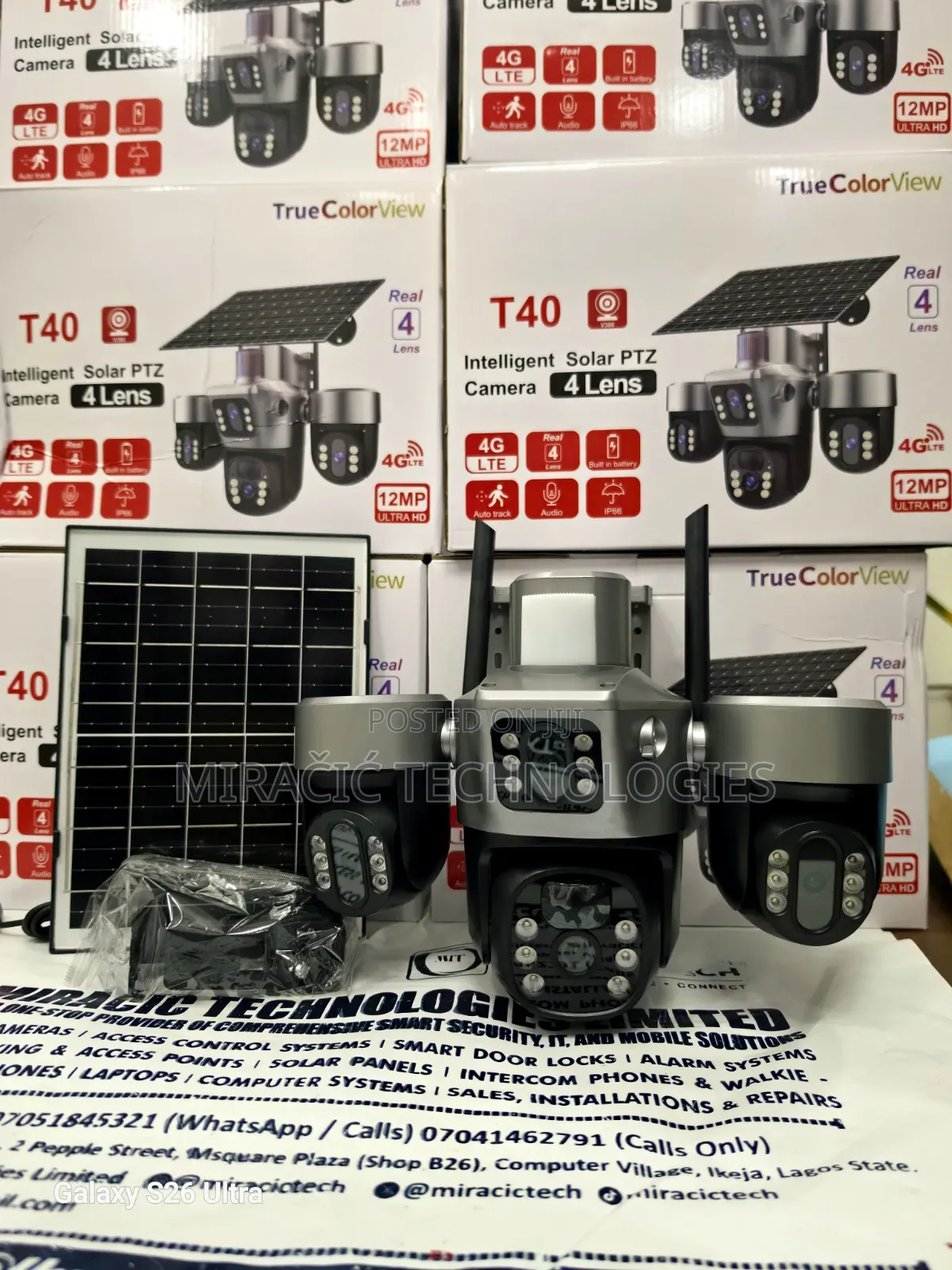V380pro 4 Lens Solar Camera 4g CCTV