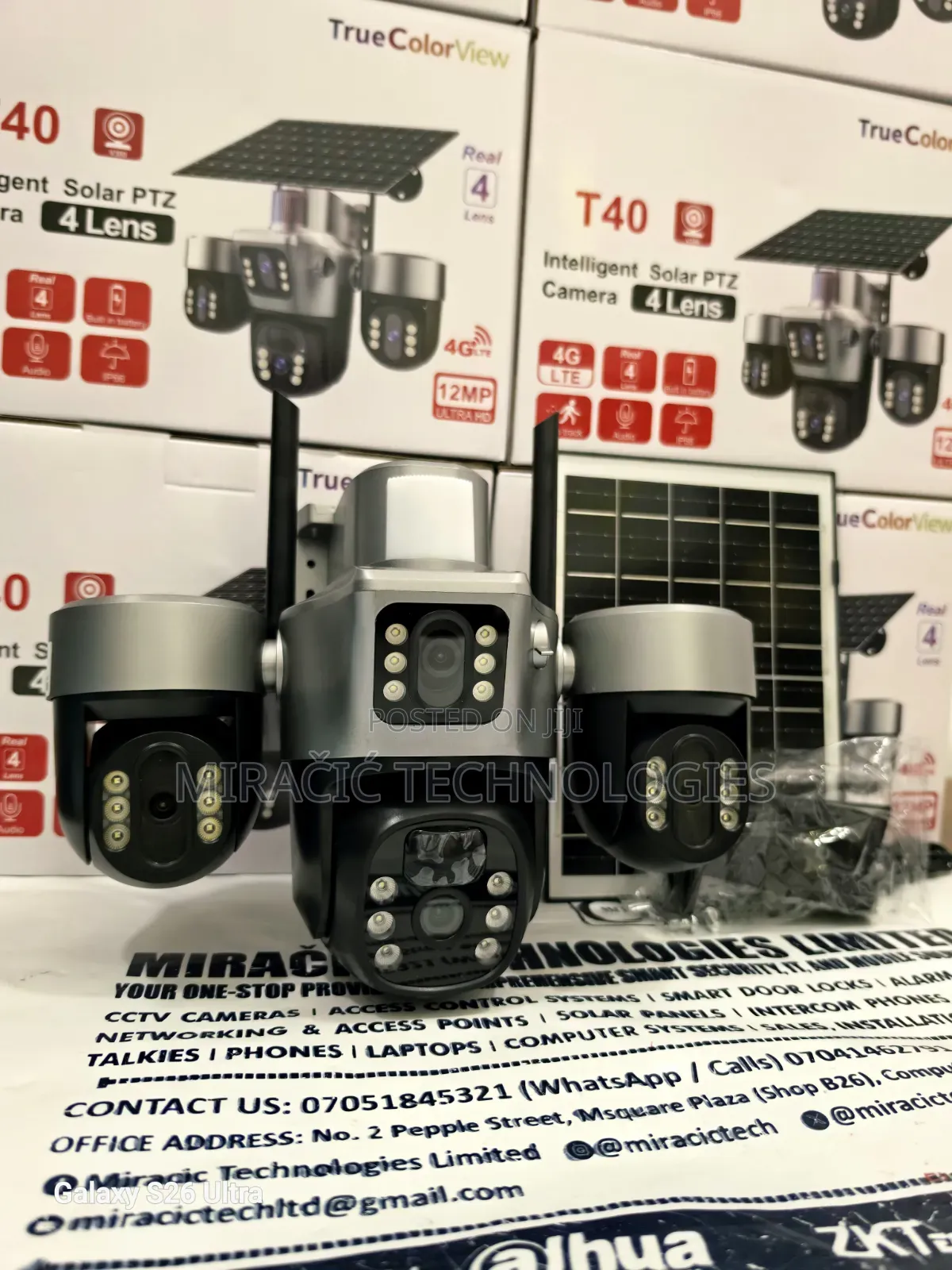 V380pro 4 Lens Solar Camera 4g CCTV