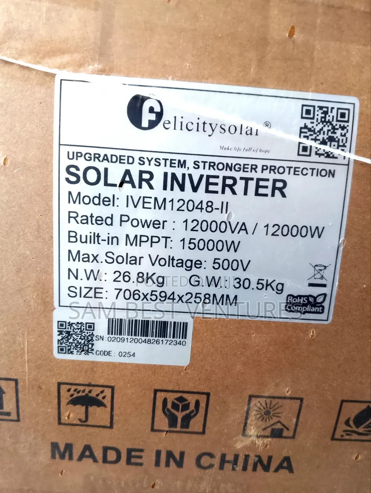 12kv 48v Ivem Felicity Hybrid Inverter