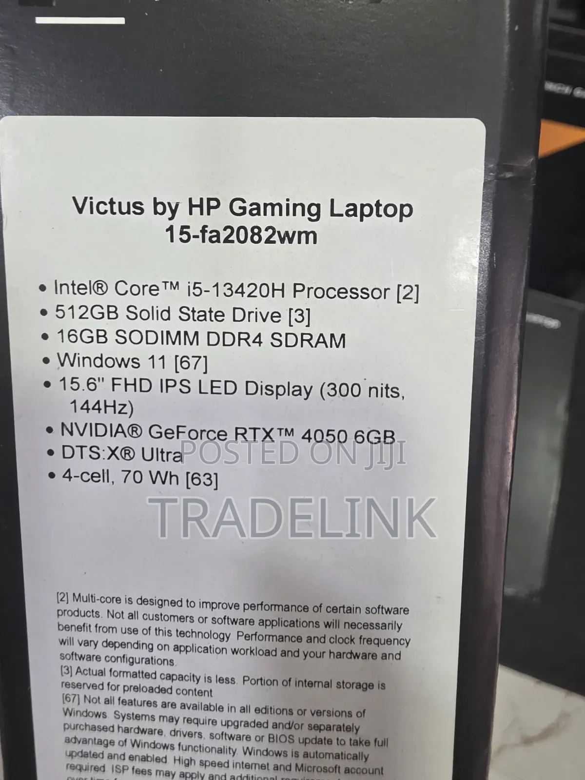 New Laptop HP Victus 15 16GB Intel Core Ultra 5 SSD 512GB