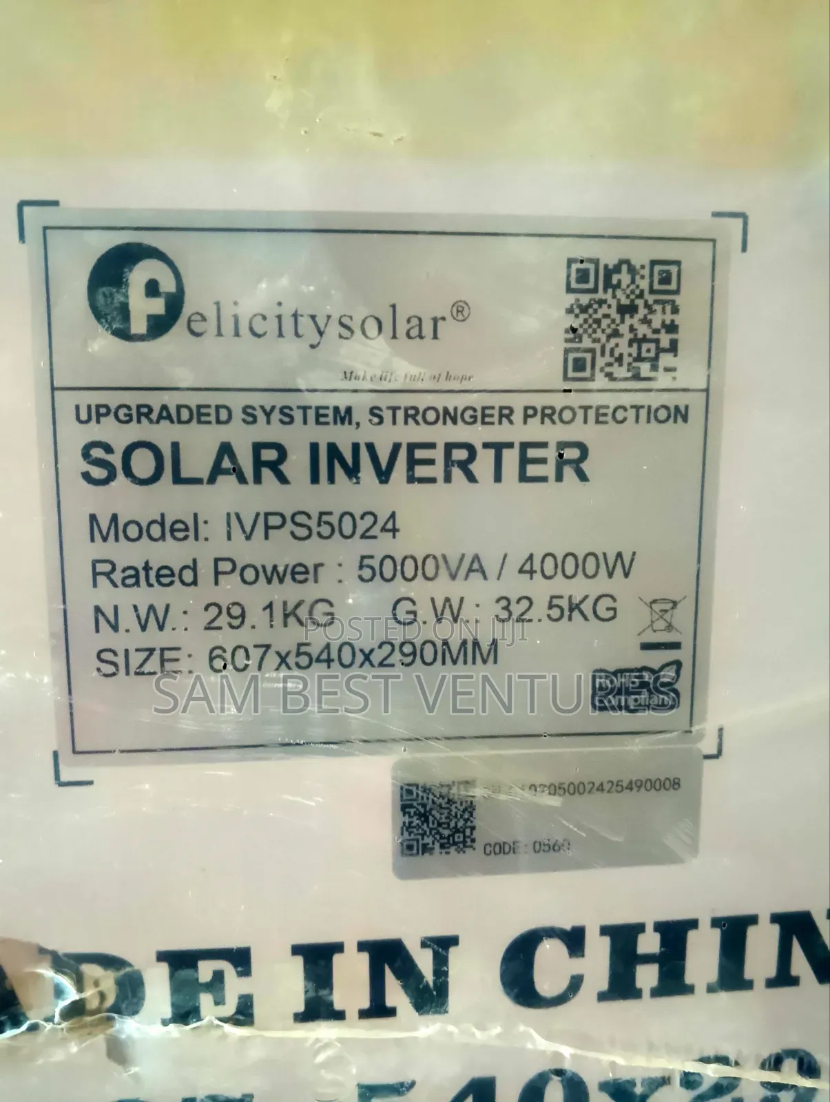 5kva 24v Ivps Felicity Solar Inverter