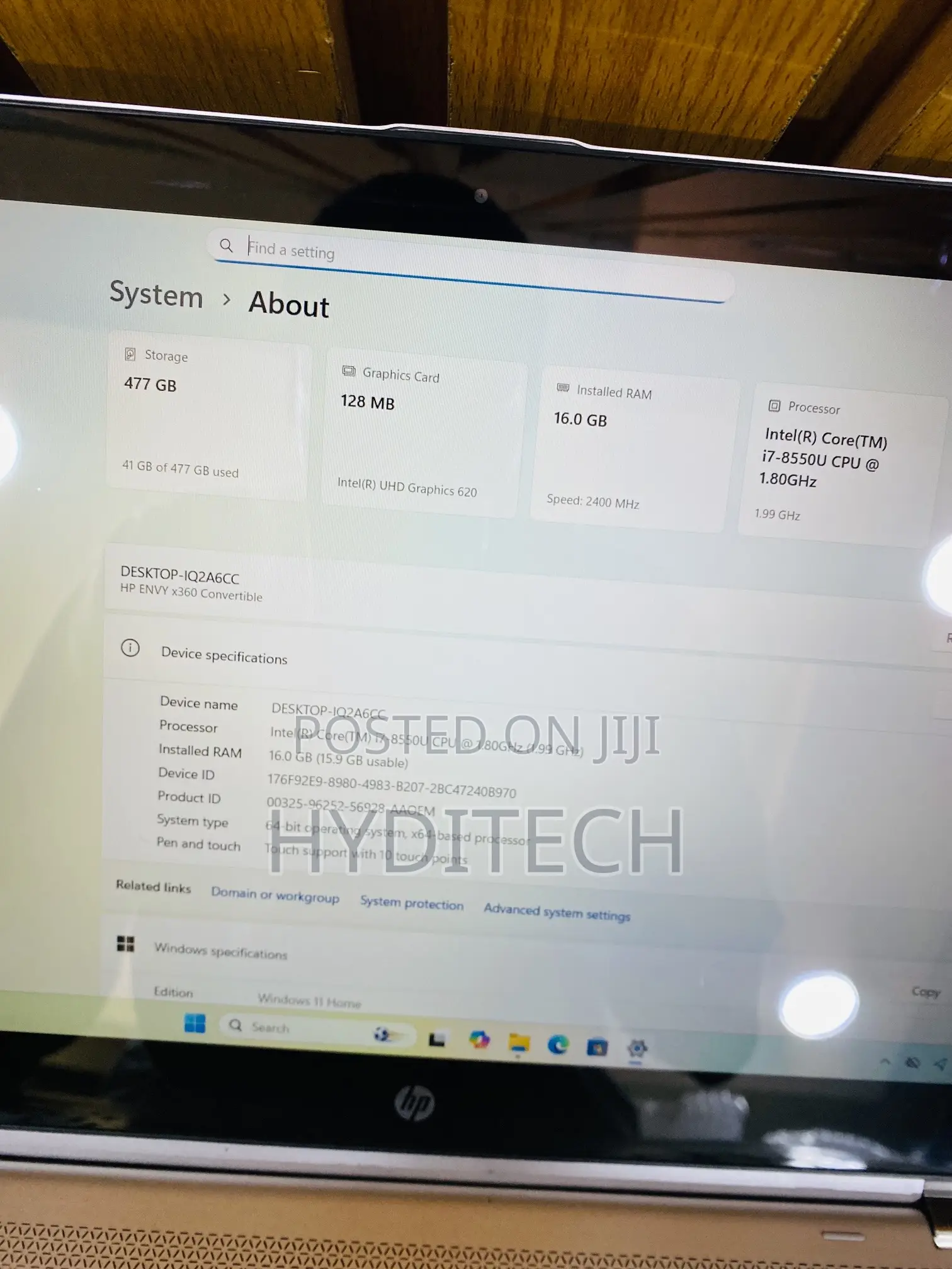 Laptop HP Envy X360 16GB Intel Core i7 SSD 512GB