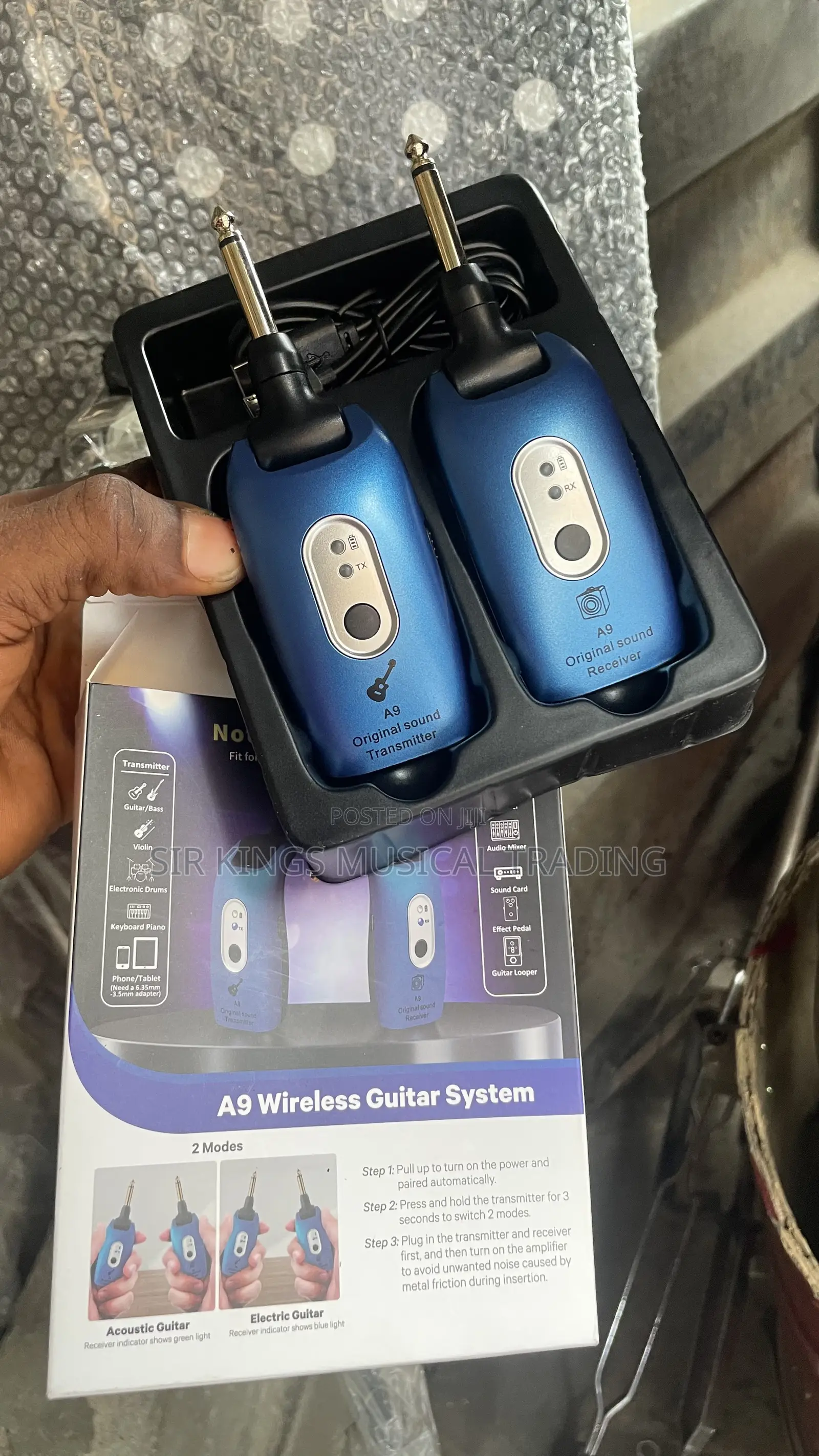 High Quality A9 Wireless Guitar Transmitter Receiver Set