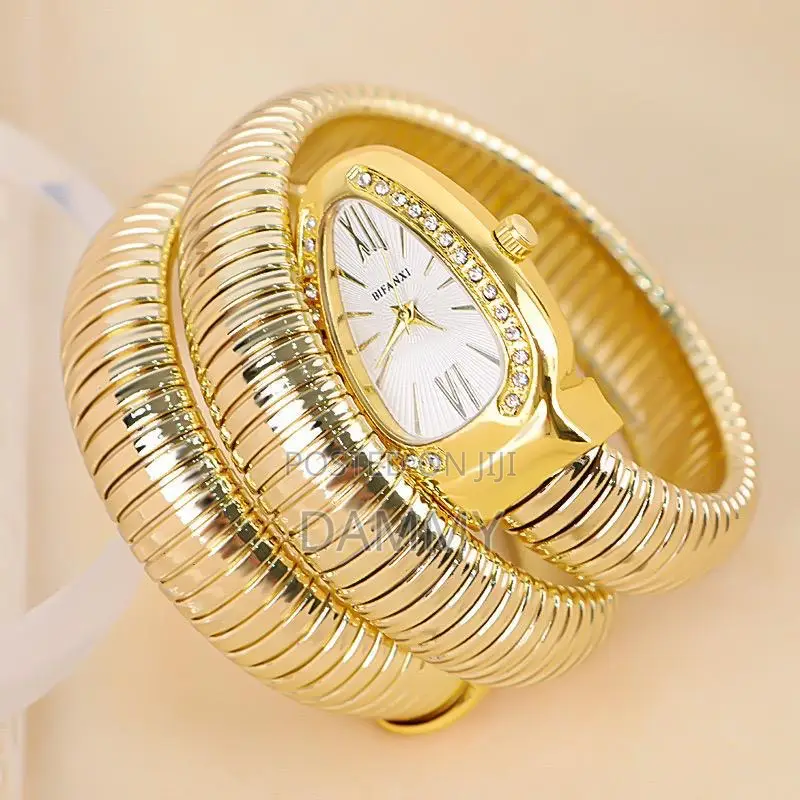 Unique Snake Shaped Design Bracelet Watch