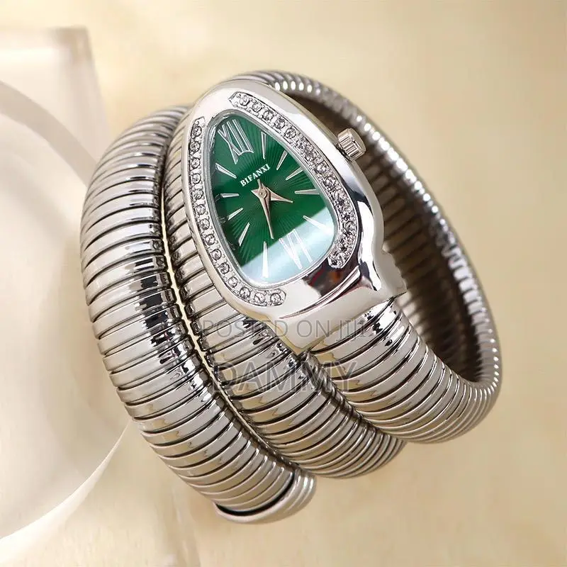 Unique Snake Shaped Design Bracelet Watch