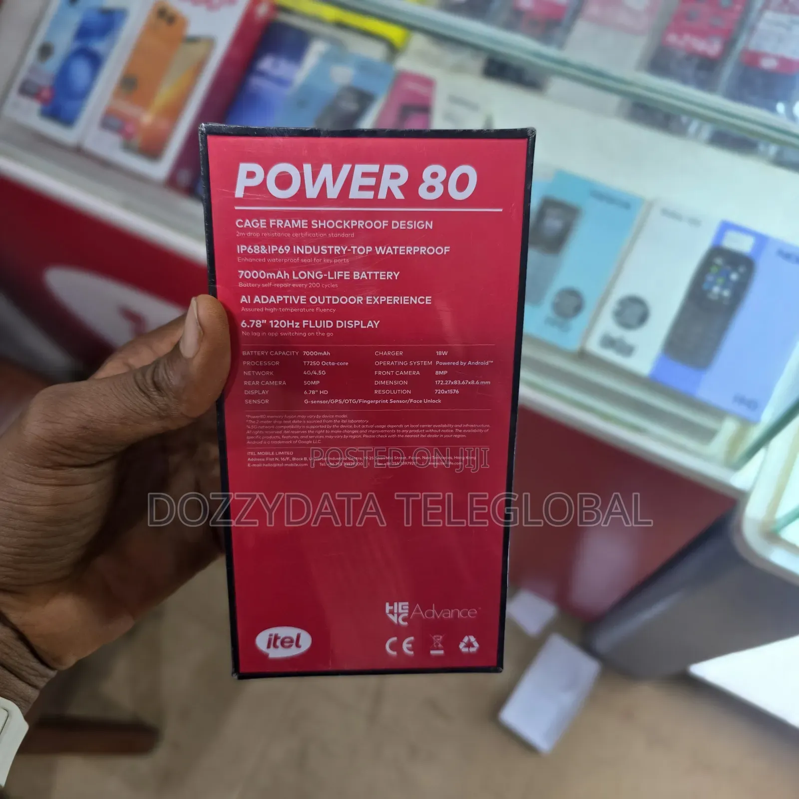 New Itel Power 70 128 GB Black