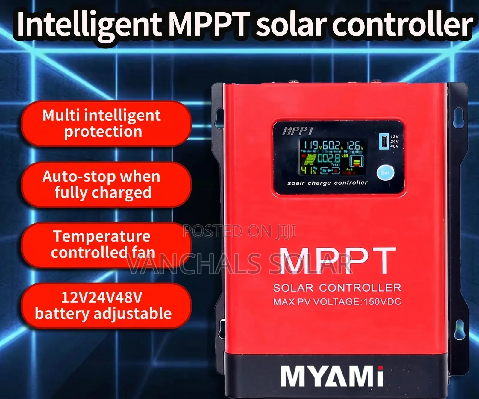 Solar Charge Controller MPPT 60a 12/24/48v