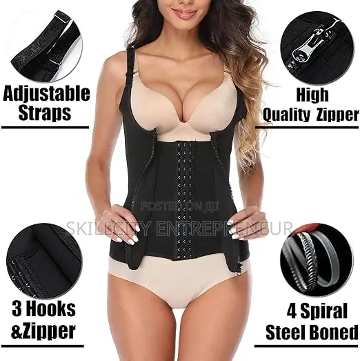 Adjustable Shoulder Strap Body Waist Cincher Vest