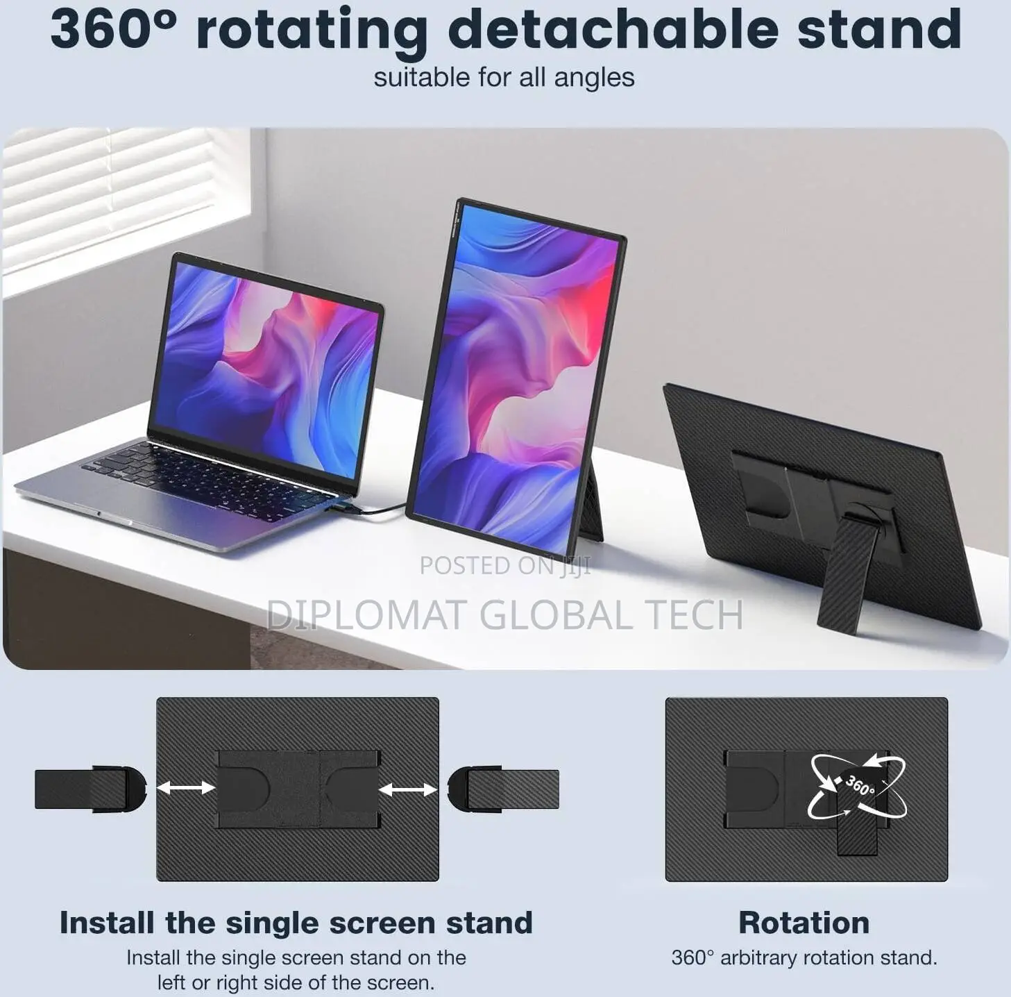V2com N3pro 16" 2. QHD Portable Monitor, Dual Usb-C