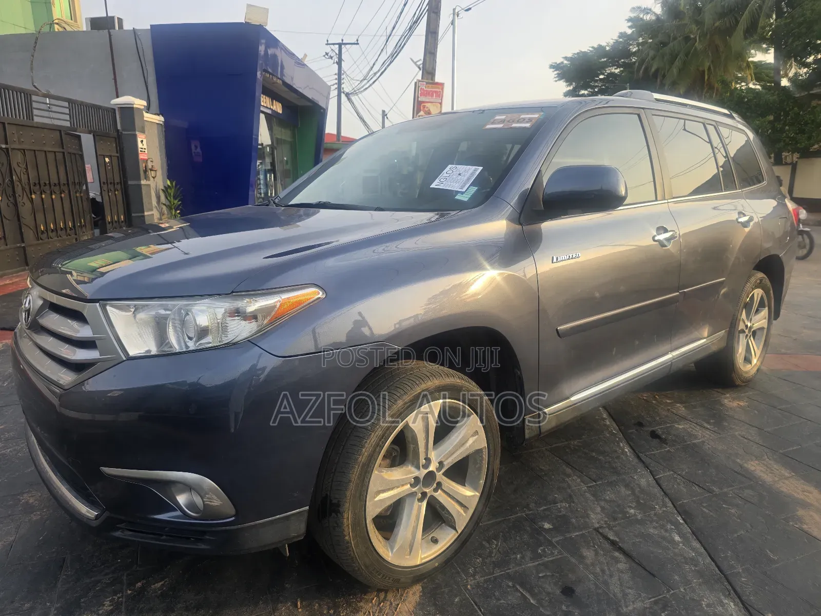 Toyota Highlander Limited 2012 Blue