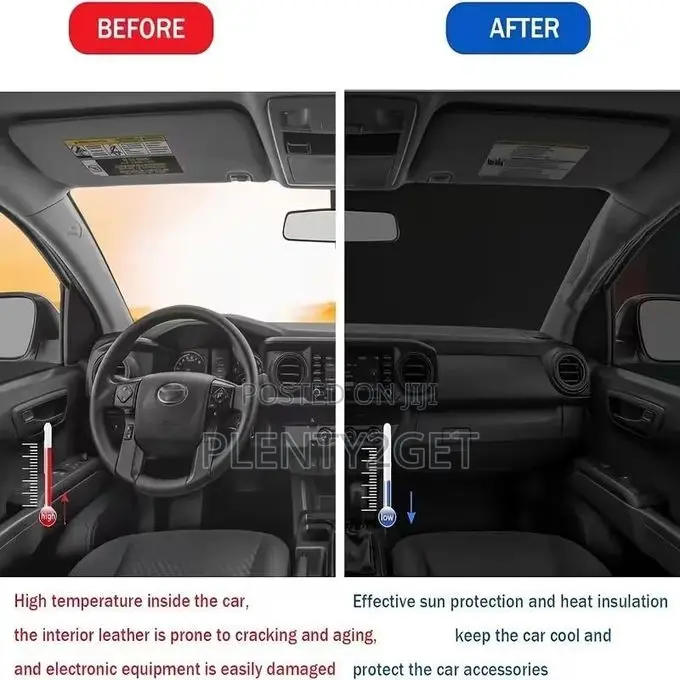 Car Sunshade Windshield Blackout Green Eyes Summer Sunshade Sun Protec