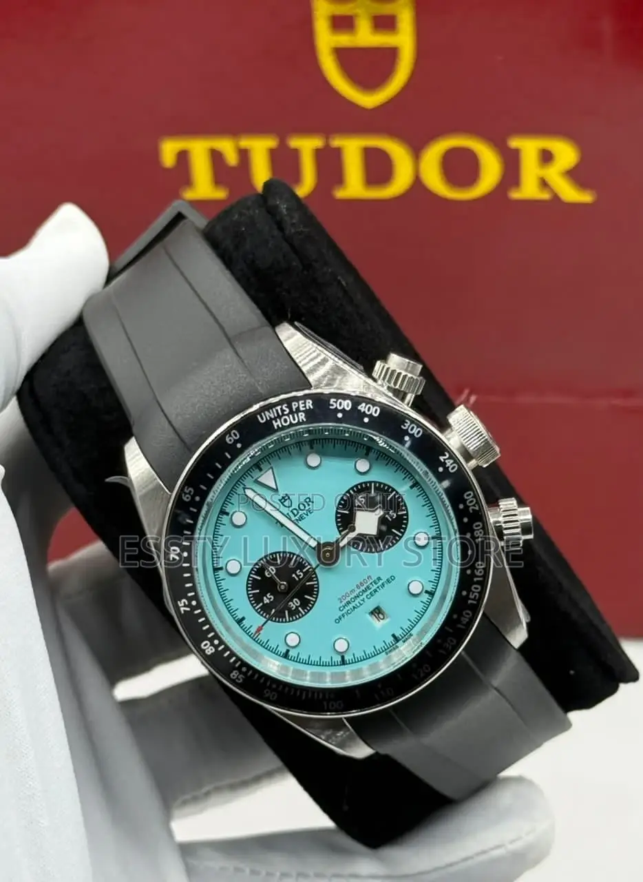 Tudor Quality Luxury Men Rubber Wristwatch