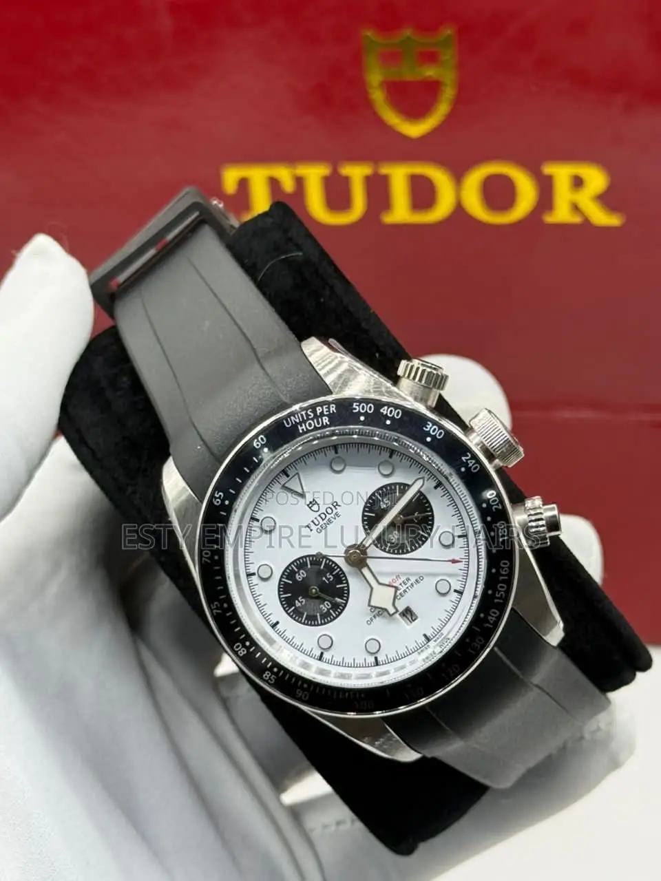 Tudor Quality Luxury Men Rubber Wristwatch