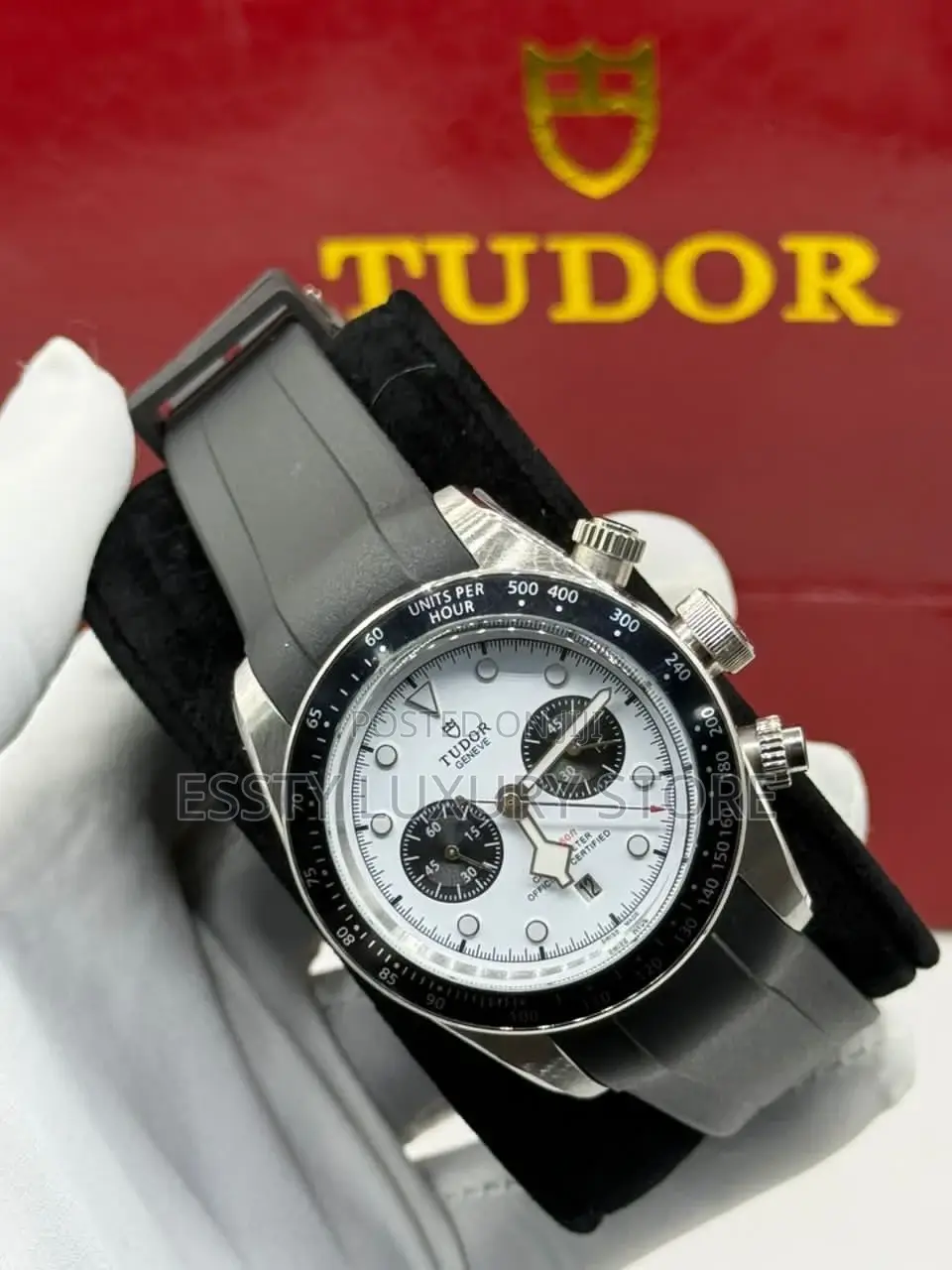 Tudor Quality Luxury Men Rubber Wristwatch