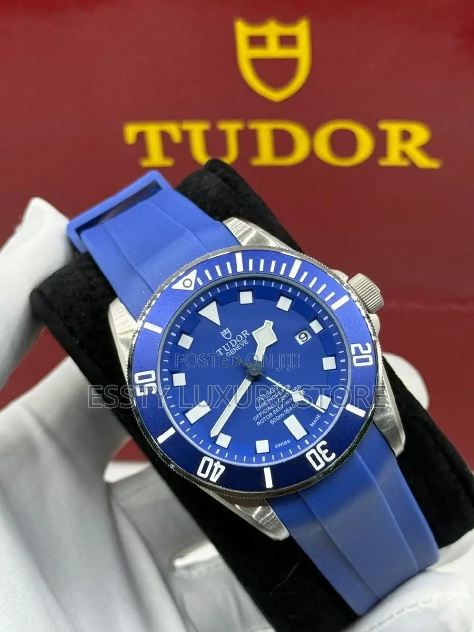 Tudor Quality Luxury Men Rubber Wristwatch