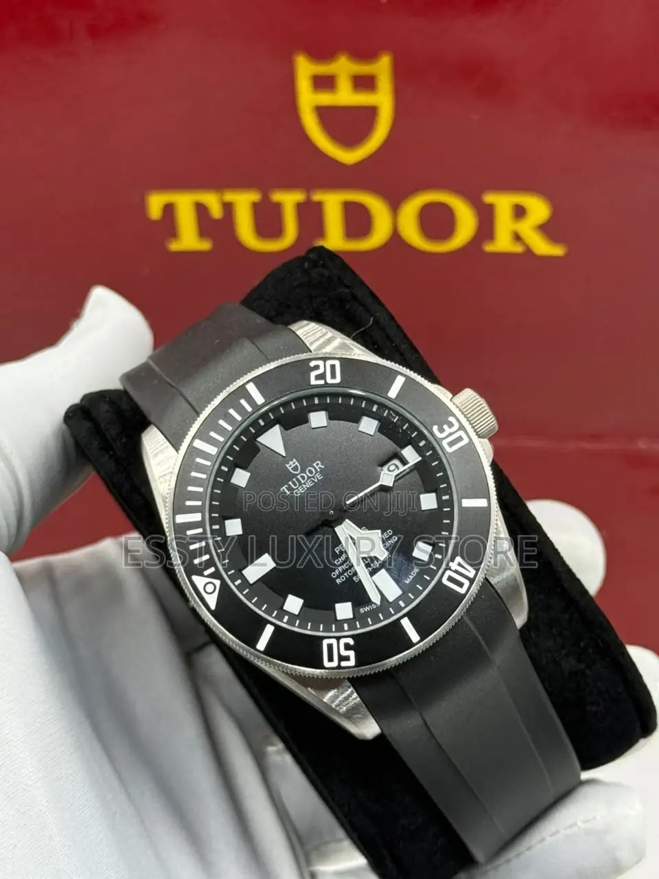 Tudor Quality Luxury Men Rubber Wristwatch