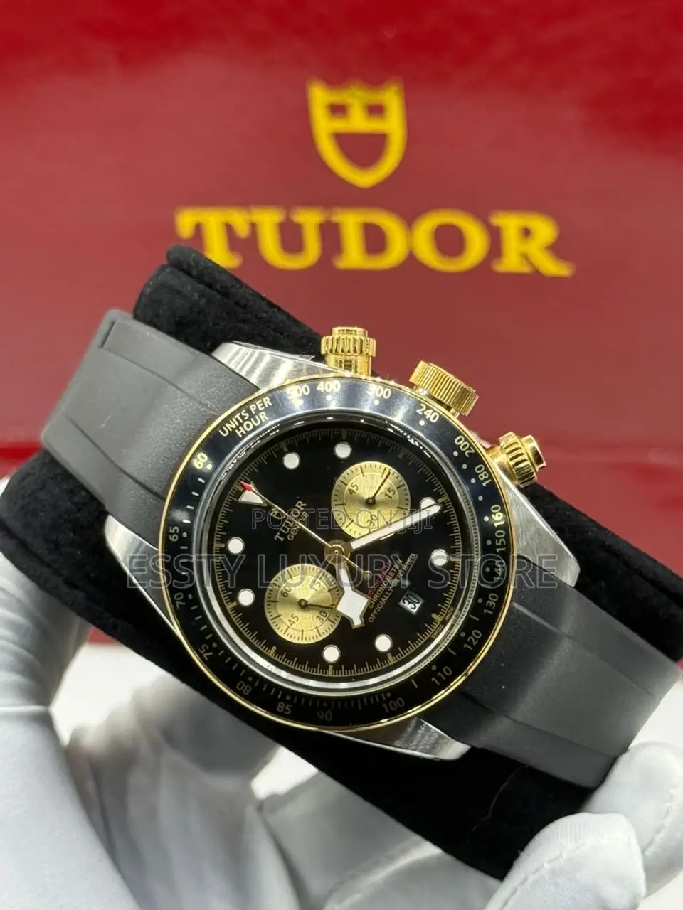 Tudor Quality Luxury Men Rubber Wristwatch