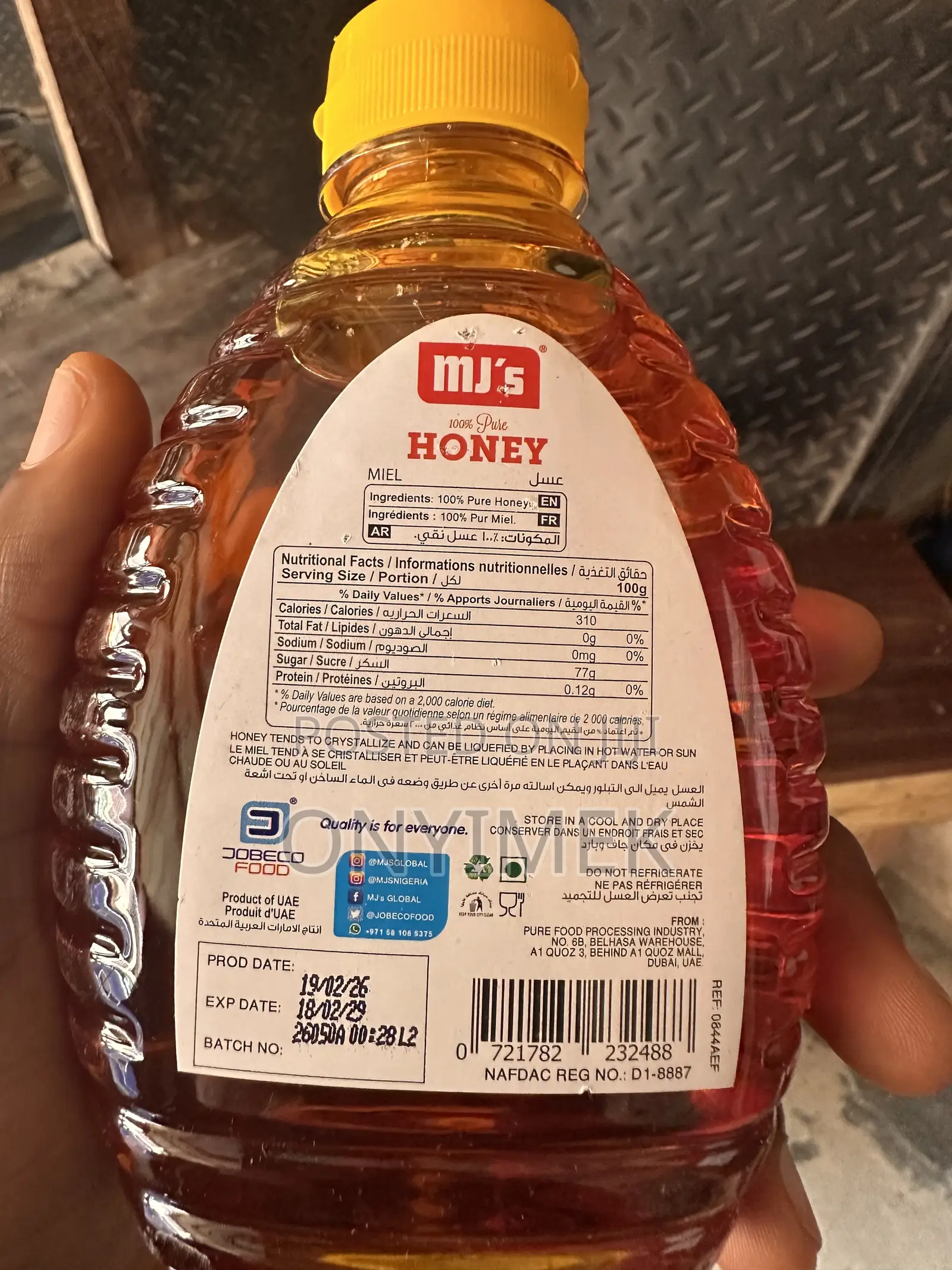 M J Honey by 12 PCS in the Carton