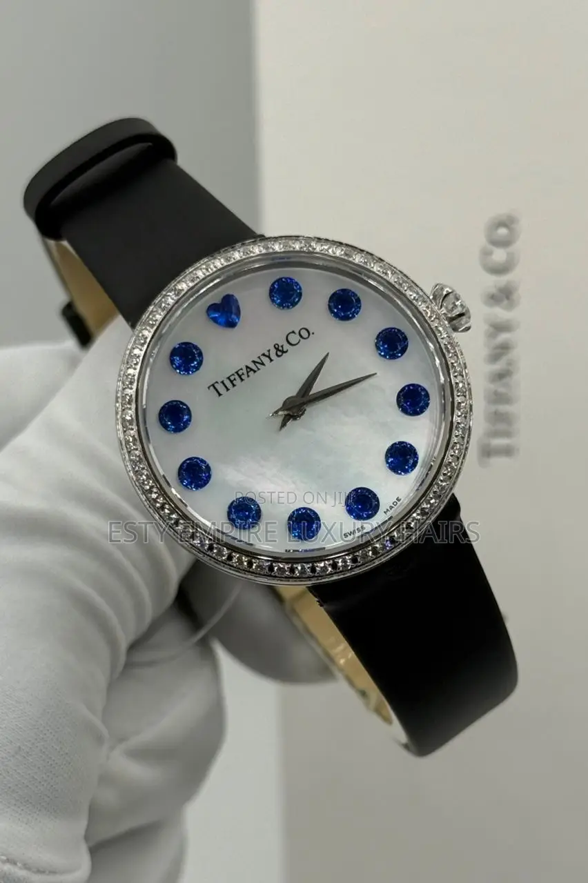 Tiffany Co Quality Luxury Female Genuine Leather Wristwatch