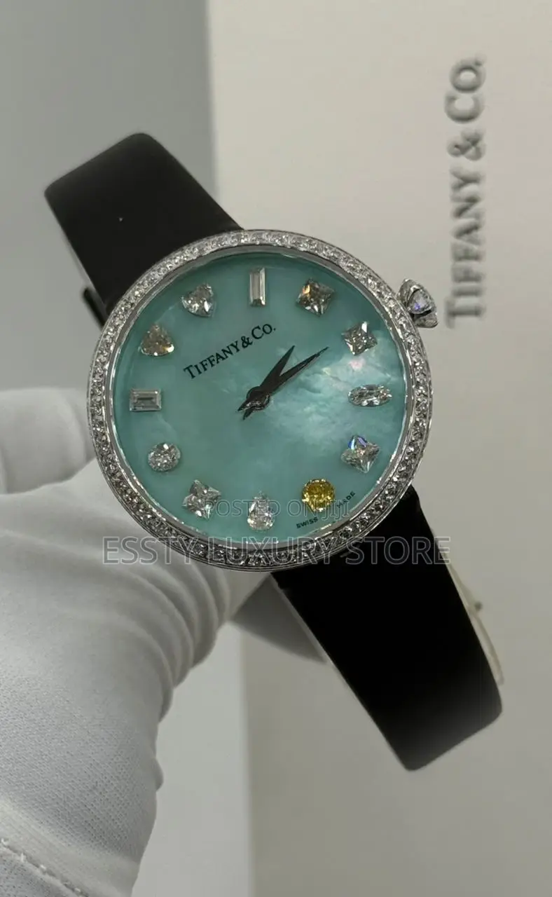 Tiffany Co Quality Luxury Female Genuine Leather Wristwatch