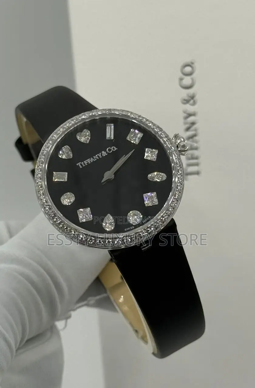 Tiffany Co Quality Luxury Female Genuine Leather Wristwatch