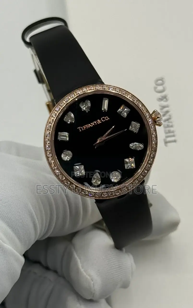 Tiffany Co Quality Luxury Female Genuine Leather Wristwatch