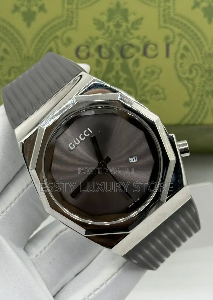 Gucci Quality Luxury Men Rubber Wristwatch