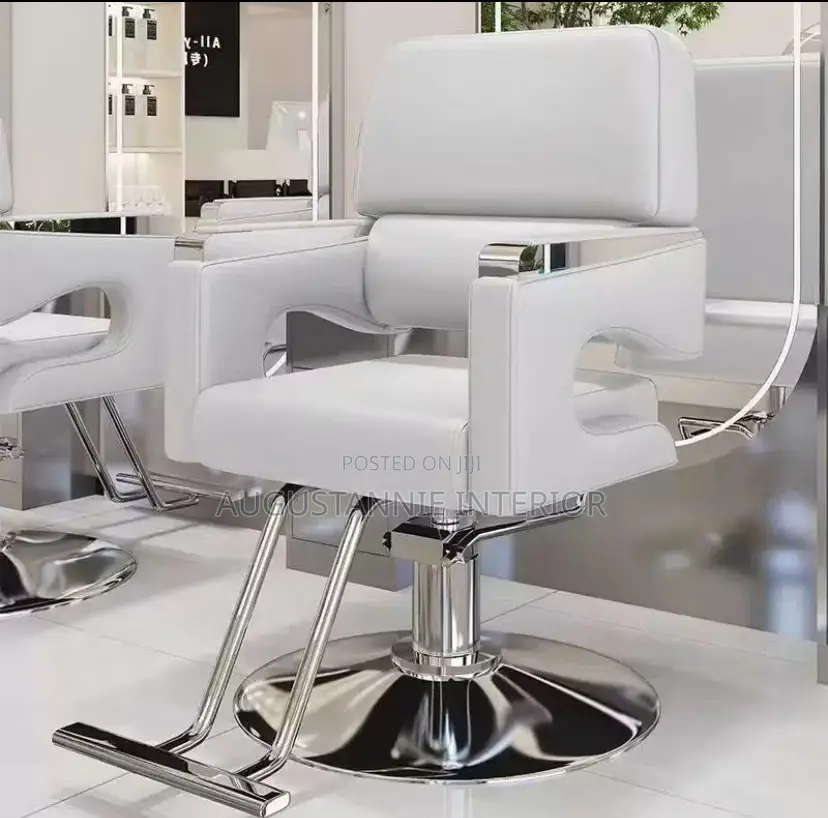 Executive Hydraulic Styling Chair With Chrome Accents