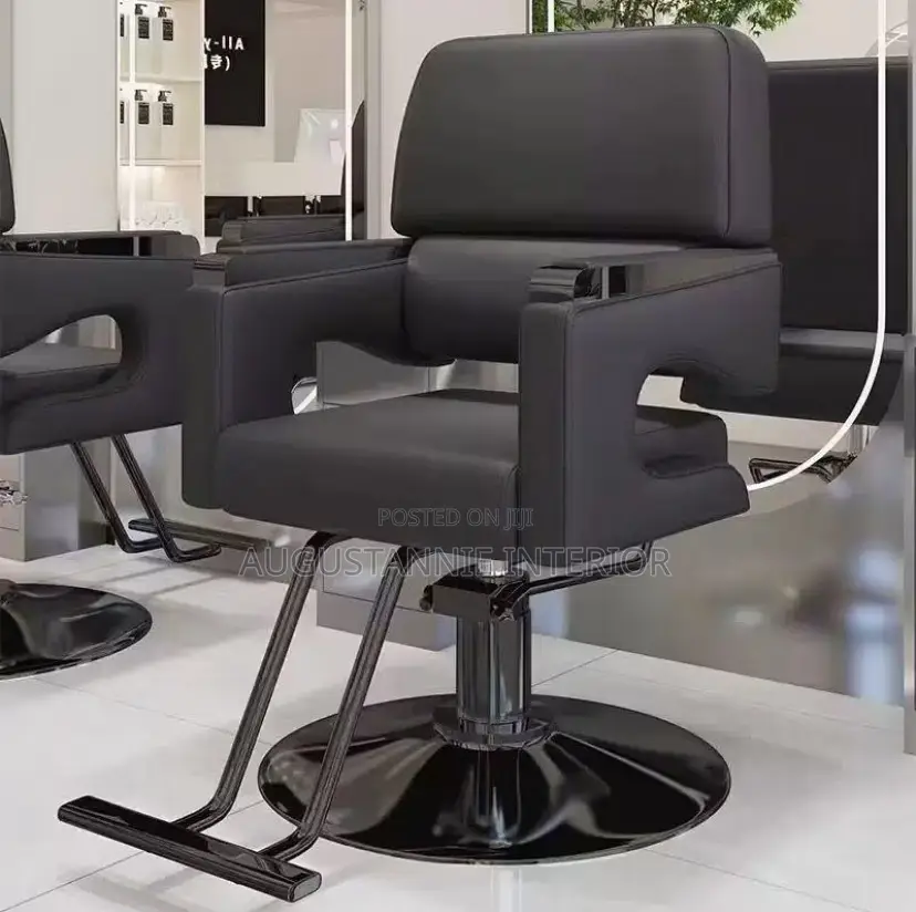 Executive Hydraulic Styling Chair With Chrome Accents