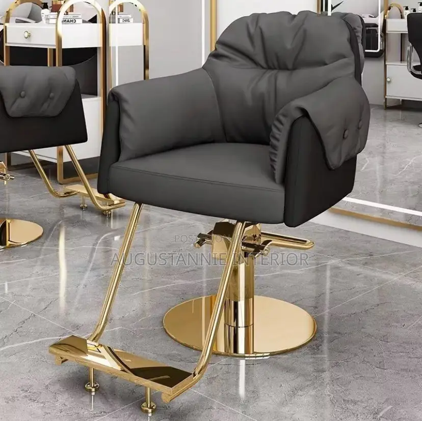 Executive Hydraulic Styling Chair With Chrome Accents
