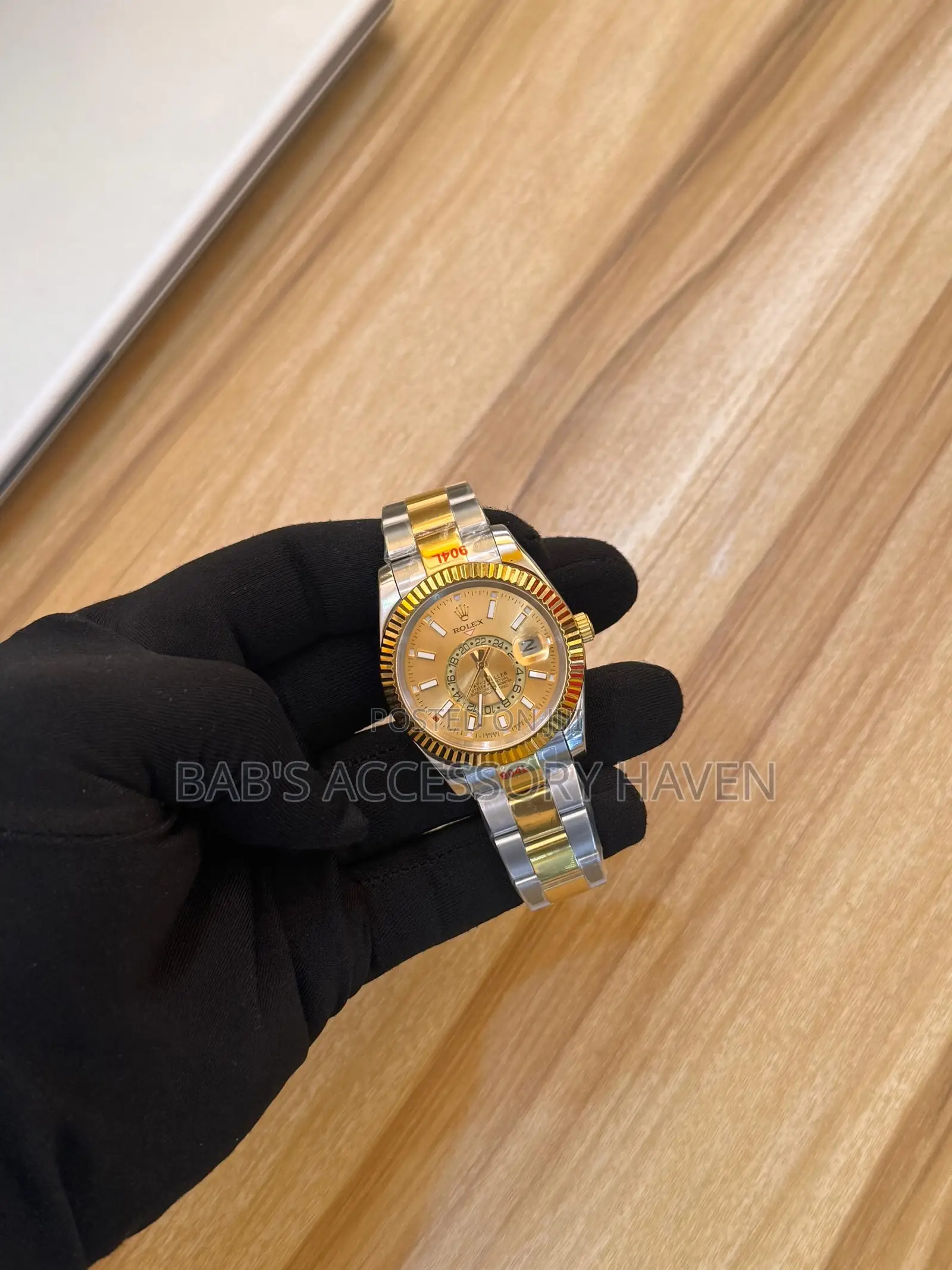 High Quality Luxury Rolex Sky-Dweller Two-Tone Watch