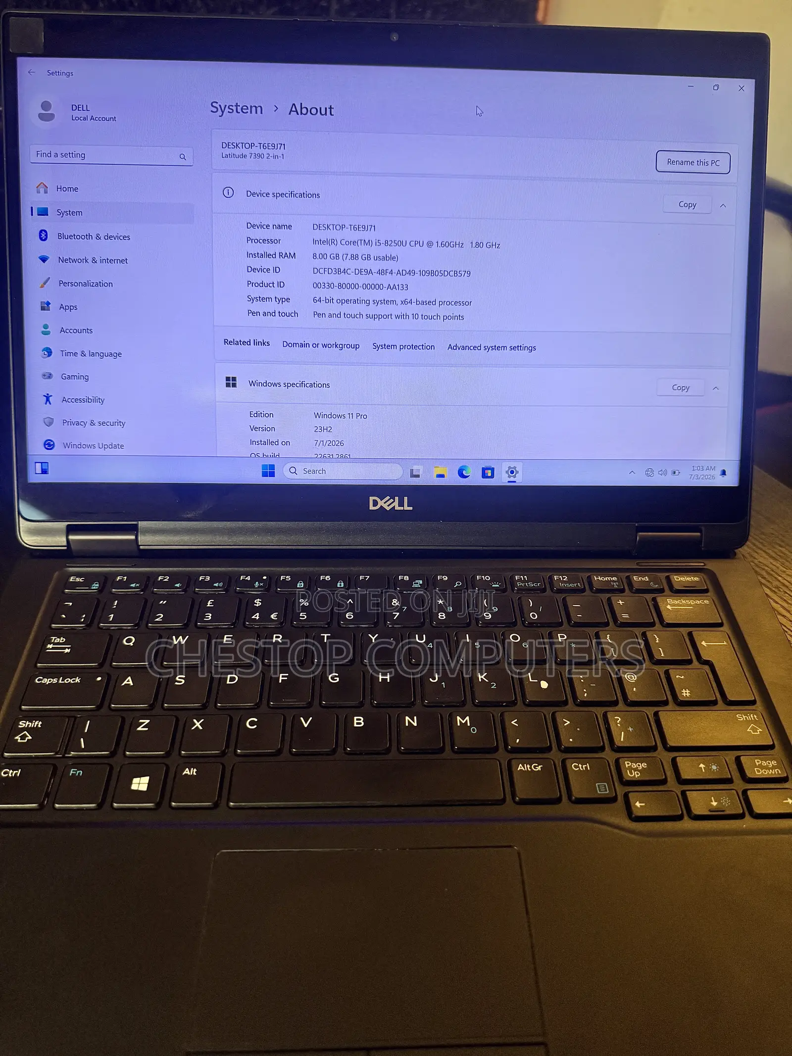 Laptop Dell Latitude 7390 2-in-1 8GB Intel Core i5 SSD 256GB