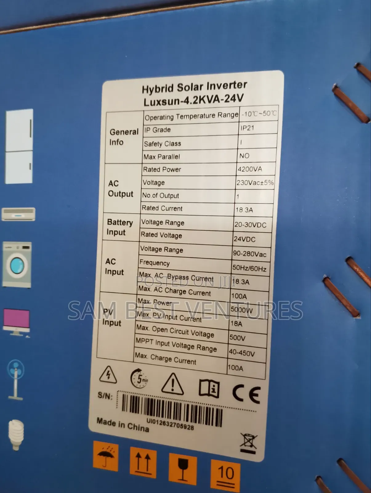 4.2kva 24v Luxsun Solar Hybrid Inverter