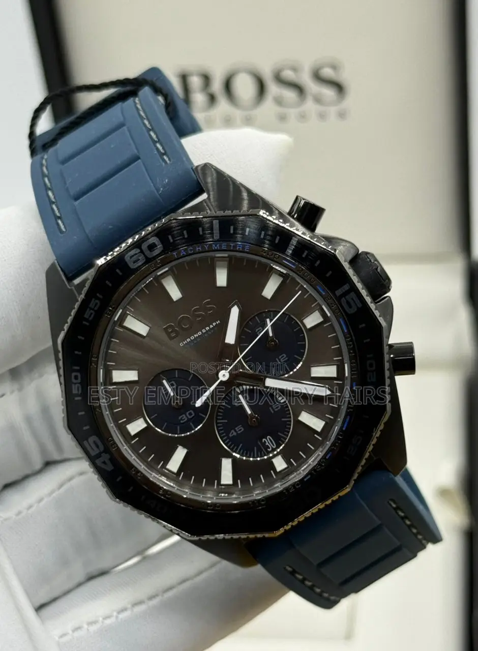 Boss Quality Luxury Men Rubber Wristwatch