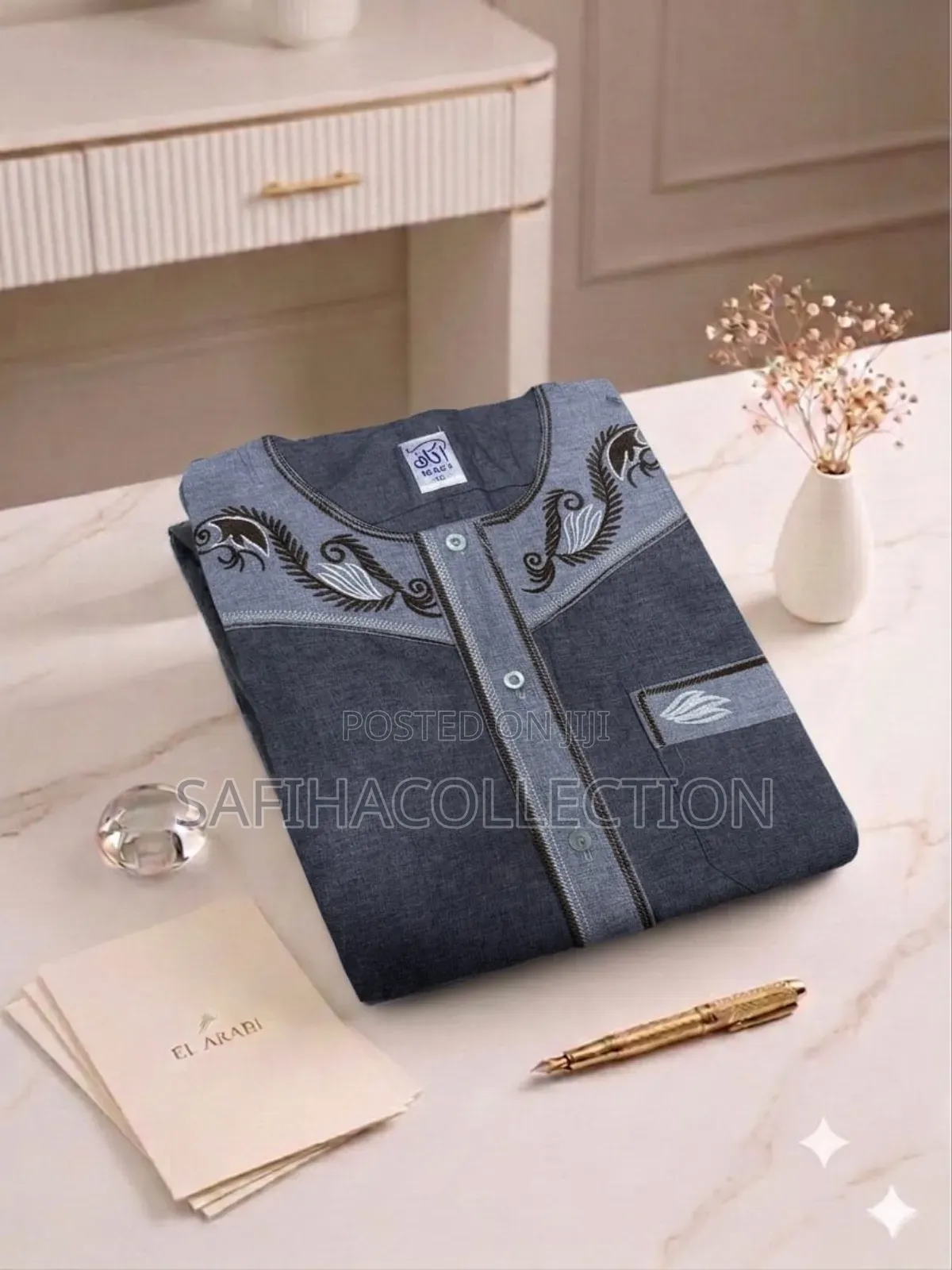 Cotton Short Sleeve Jallabiya