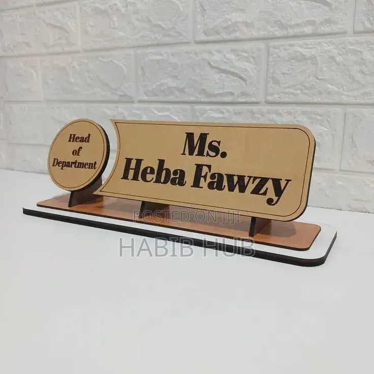 Printed Desk Name
