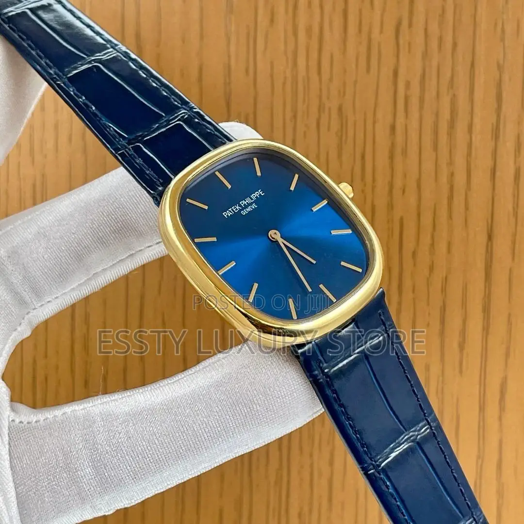 Patek Philippe Quality Luxury Men Genuine Leather Wristwatch
